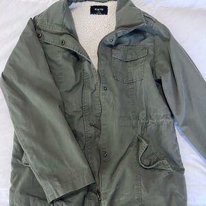 Hunter green utility jacket
